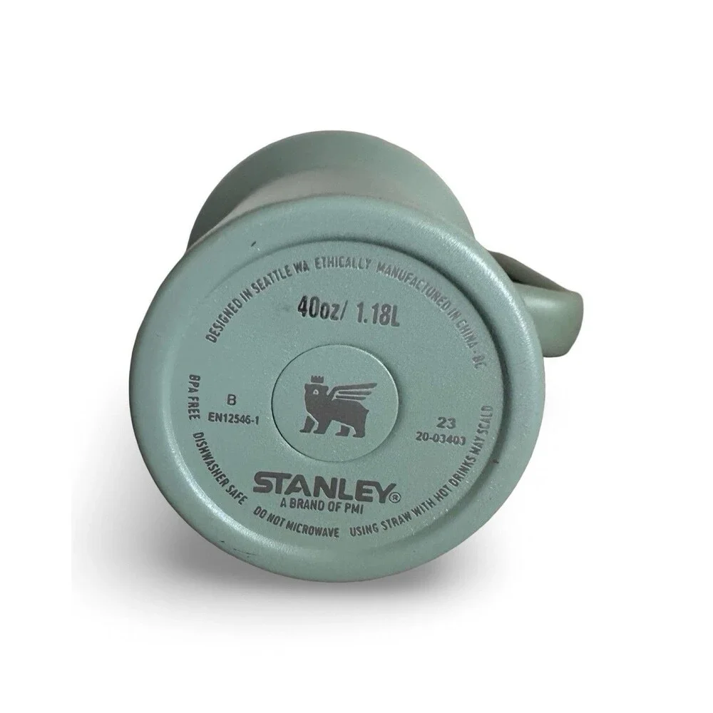 Stanley 40 oz Green Two Tumblers Graphic Print Clean - Picture 12 of 12